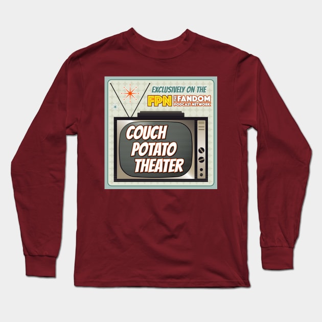 Couch Potato Theater Shirt 2 Long Sleeve T-Shirt by Fandom Podcast Network